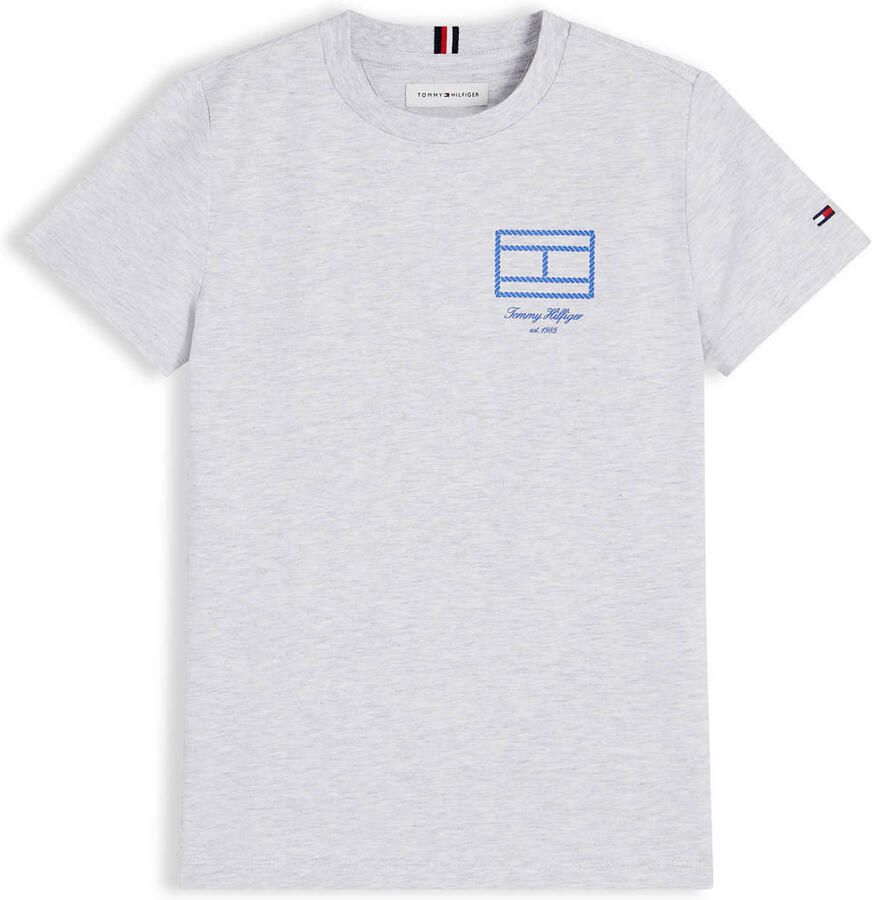 Tommy Hilfiger T-shirt met print lichtgrijs