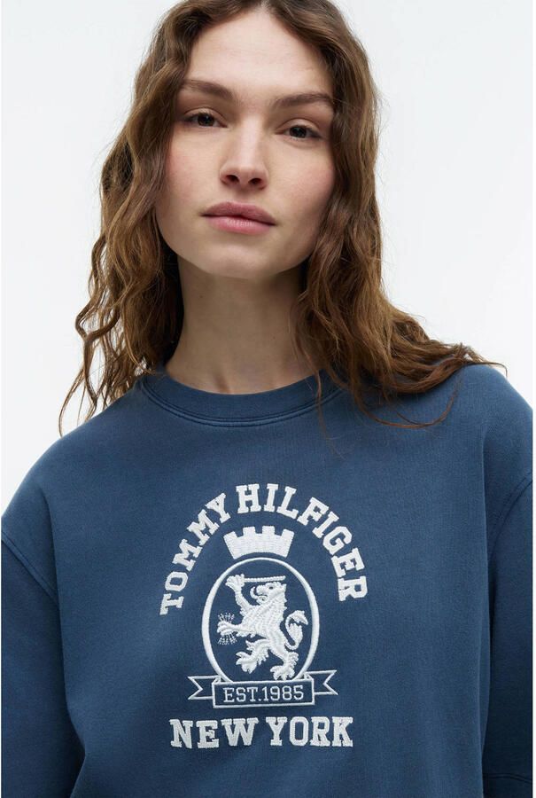 Tommy Hilfiger T-shirt met print marineblauw - Foto 2