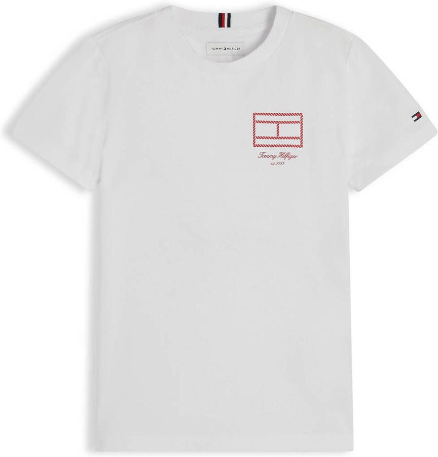 Tommy Hilfiger T-shirt met print wit