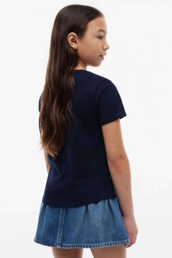 Tommy Hilfiger t-shirt met tekst donkerblauw - Foto 3
