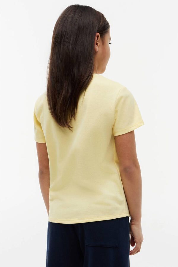 Tommy Hilfiger t-shirt met tekst geel - Foto 3