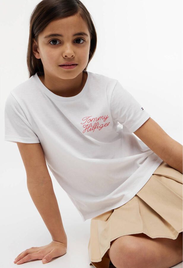 Tommy Hilfiger T-shirt met tekst wit - Foto 2