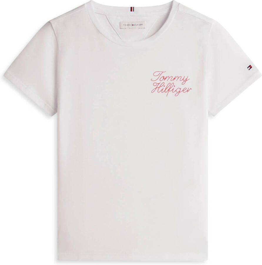 Tommy Hilfiger T-shirt met tekst wit