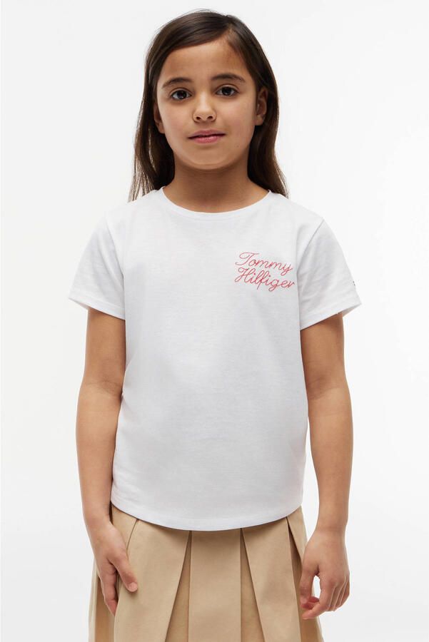 Tommy Hilfiger T-shirt met tekst wit - Foto 3