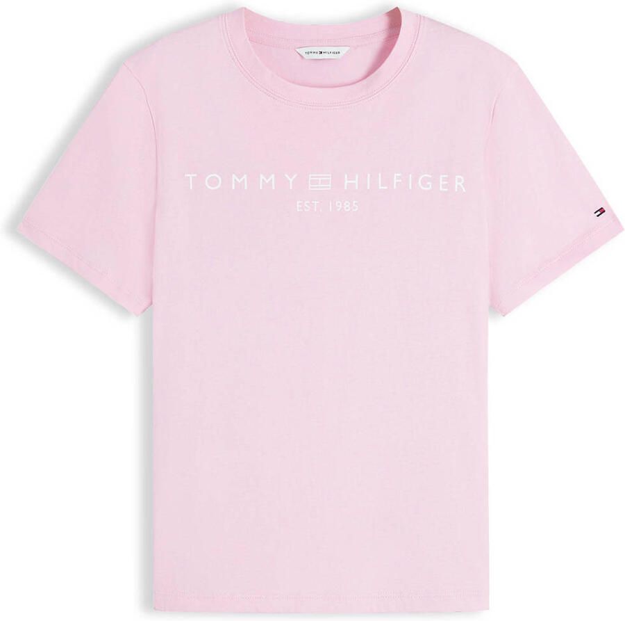 Tommy Hilfiger T-shirt REG CORP LOGO C-NK SS met een logo-opschrift