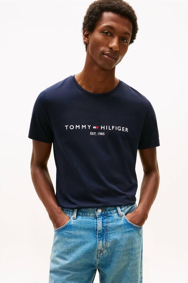 Tommy Hilfiger Zwart Print T-shirt Mannen Herfst Winter Black Heren - Foto 9