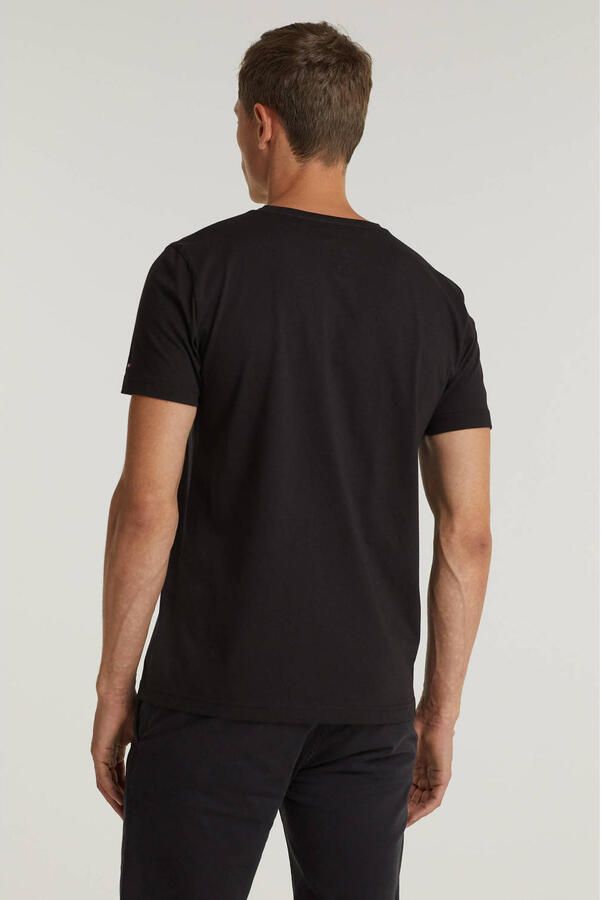 Tommy Hilfiger Zwart Print T-shirt Mannen Herfst Winter Black Heren - Foto 7