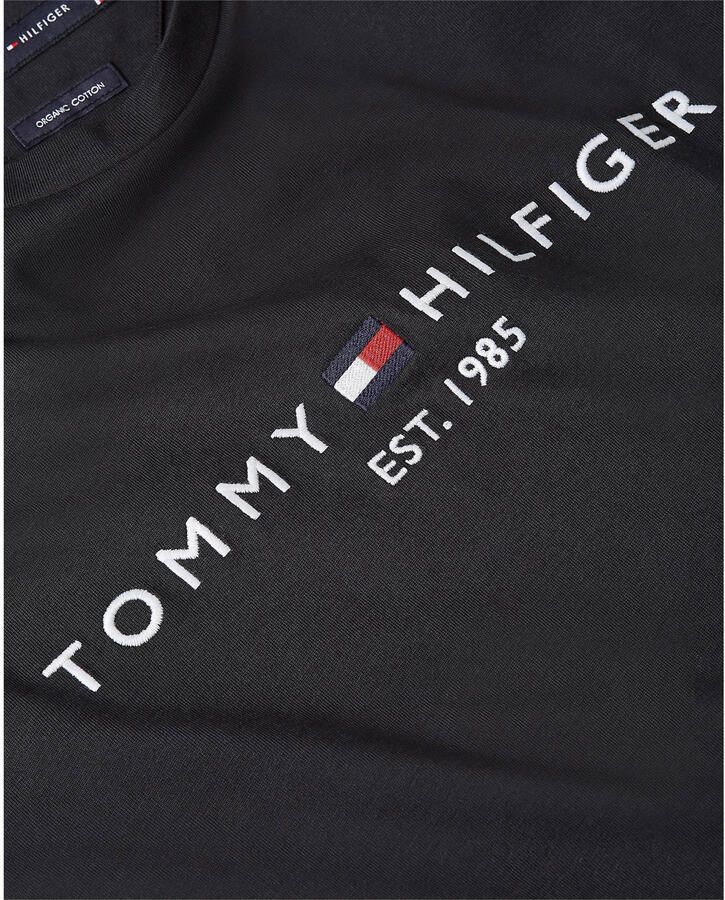 Tommy Hilfiger Zwart Print T-shirt Mannen Herfst Winter Black Heren - Foto 5