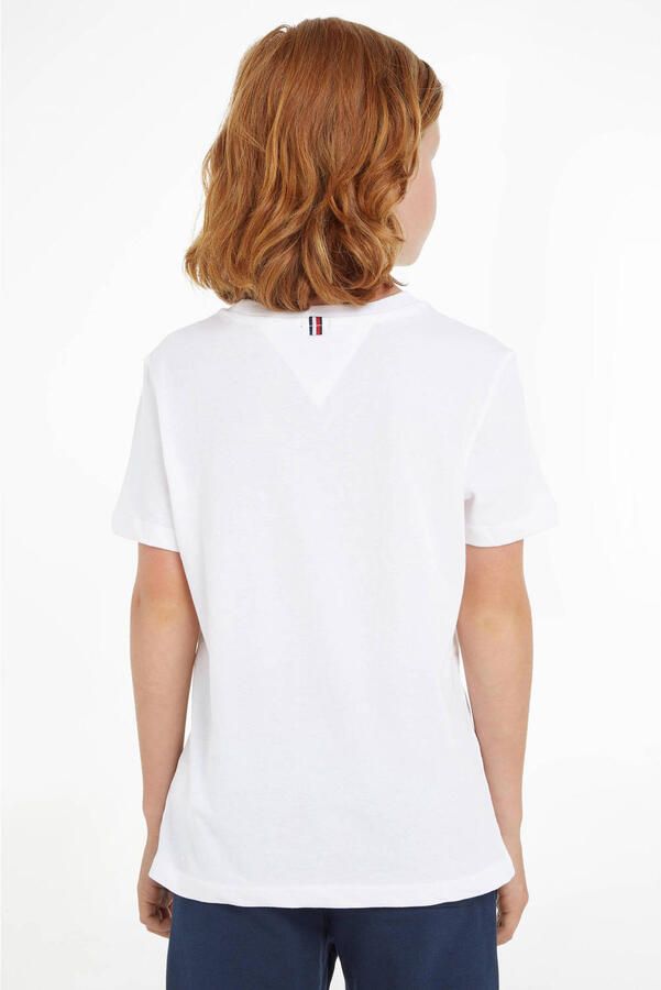 Tommy Hilfiger Shirt met ronde hals BOYS BASIC CN KNIT S S met -merklabel - Foto 2