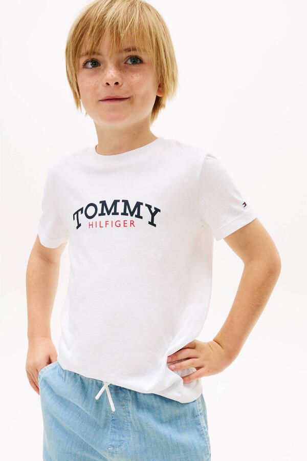 TOMMY HILFIGER Jongens Polo's & T-shirts Monogram Graphic T-shirt Gebroken Wit - Foto 5