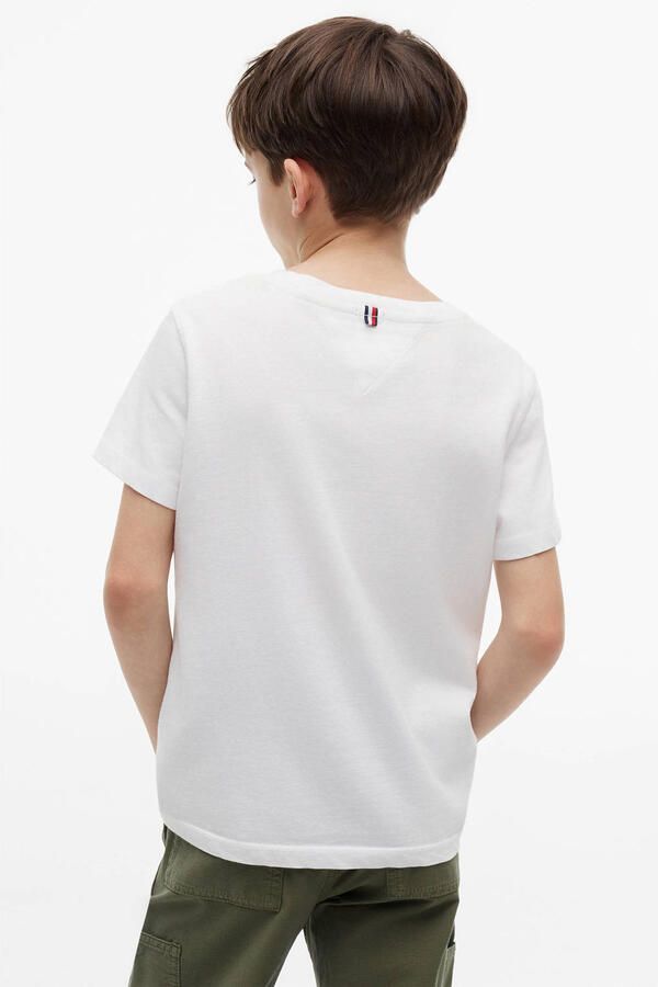 Tommy Hilfiger Shirt met ronde hals BOYS BASIC CN KNIT S S met -merklabel - Foto 4