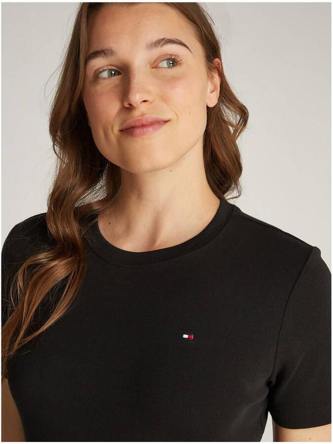 Tommy Hilfiger T-shirt met logostitching model 'NEW SLIM CODY'