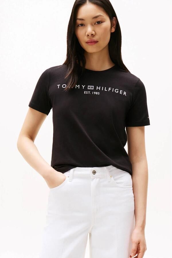 Tommy Hilfiger Shirt met korte mouwen REG CORP LOGO C-NK met logo en borduursel - Foto 3