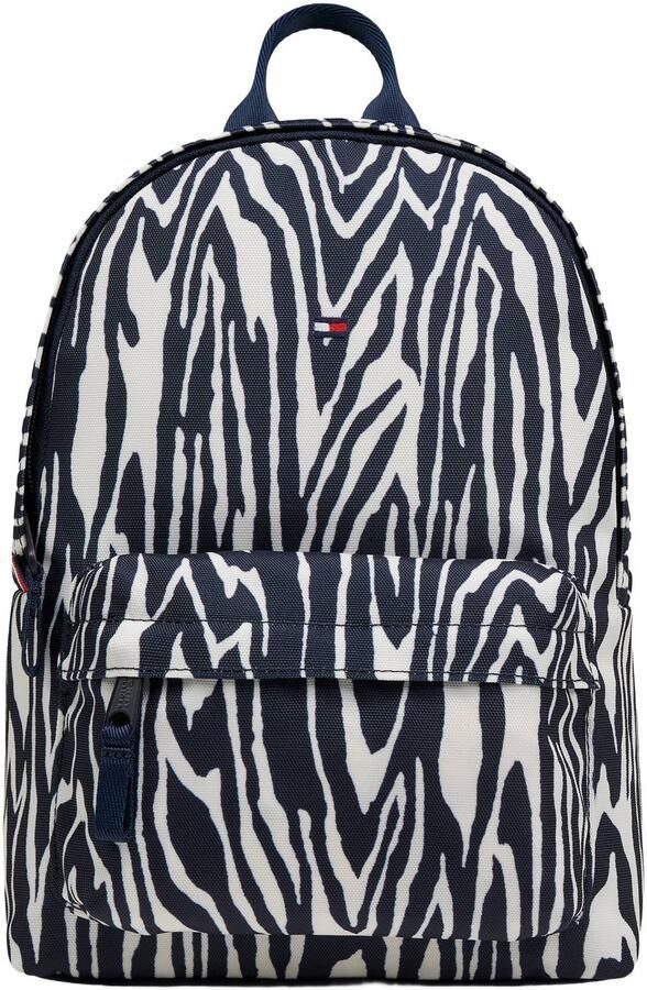 Tommy Hilfiger tas met zebraprint donkerblauw ecru Polyester