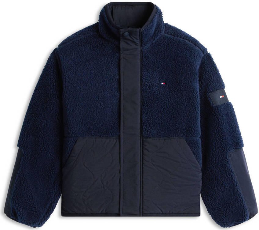 Tommy Hilfiger teddy jas herfst winter donkerblauw