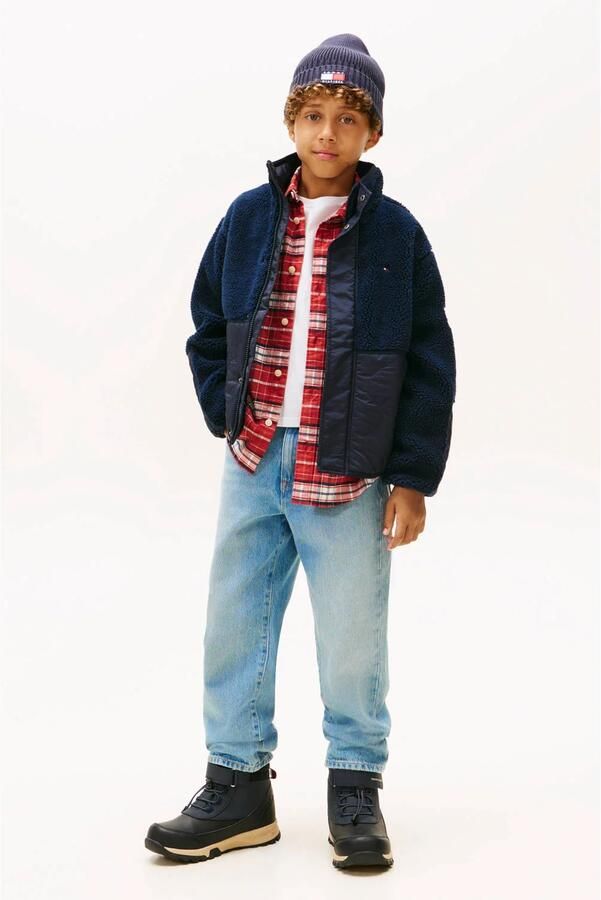 Tommy Hilfiger teddy jas herfst winter donkerblauw - Foto 2