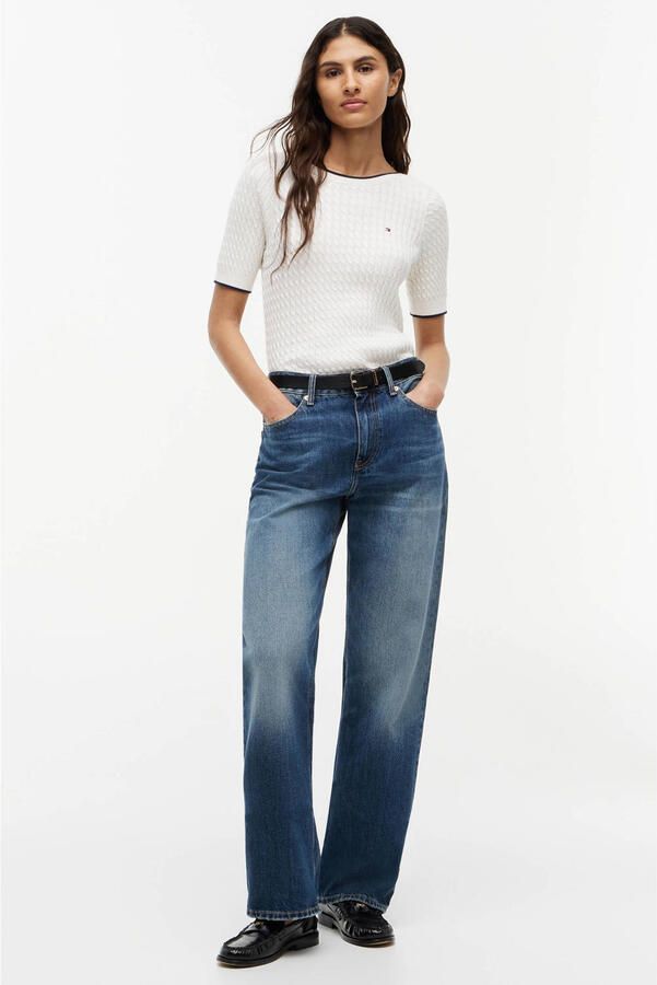 Tommy Hilfiger regular fit pullover van puur katoen met korte mouwen - Foto 3