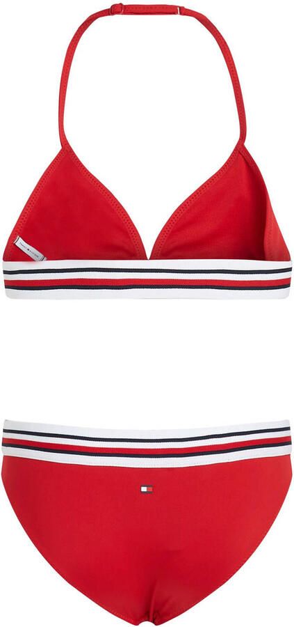 Tommy Hilfiger triangel bikini rood wit donkerblauw - Foto 2