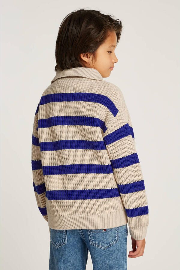 Tommy Hilfiger Teens Gebreide pullover met opstaande kraag