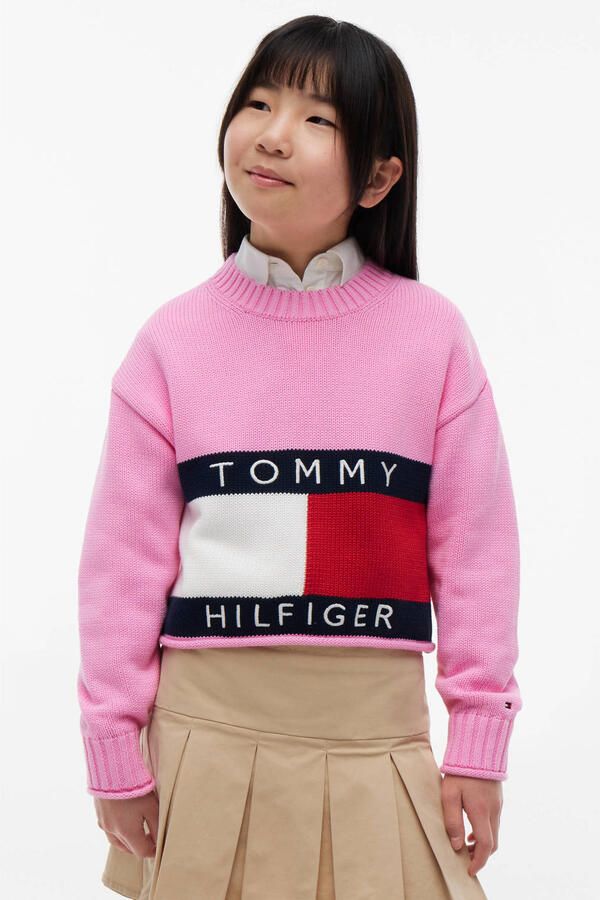 Tommy Hilfiger trui gebreid roze - Foto 3