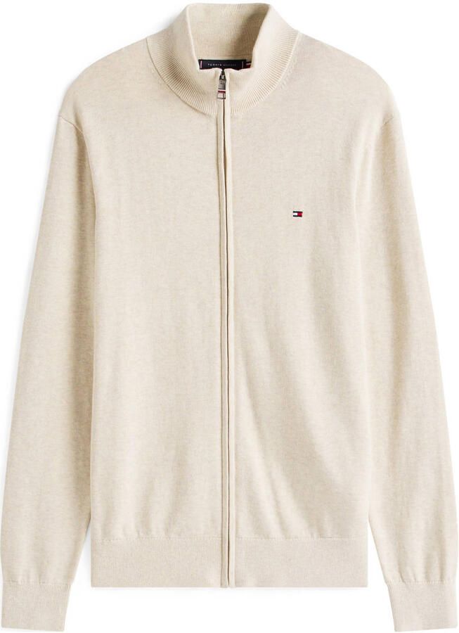 TOMMY HILFIGER Heren Truien & Vesten Essential Cotton Zip Thru Beige - Foto 7
