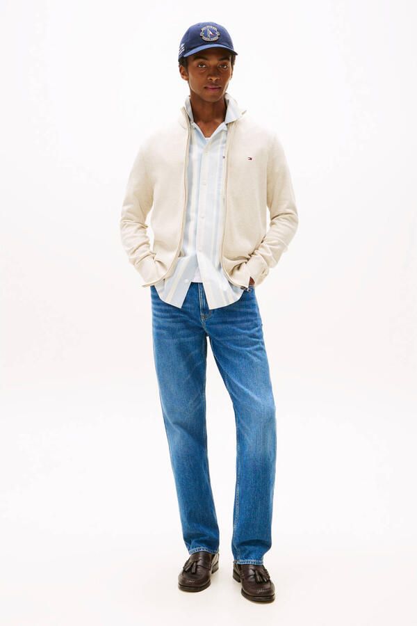 TOMMY HILFIGER Heren Truien & Vesten Essential Cotton Zip Thru Beige - Foto 6