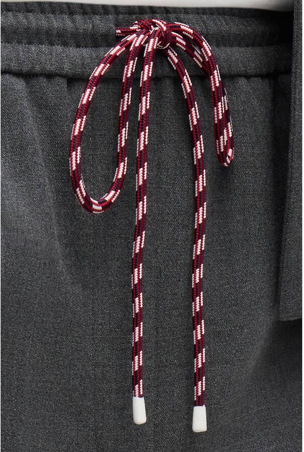 Tommy Hilfiger wide leg gemêleerde casual broek grijs - Foto 2