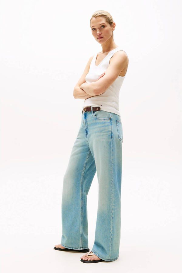 Tommy Hilfiger wide leg jeans light blue denim - Foto 2