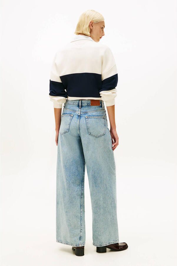 Tommy Hilfiger wide leg jeans light blue denim - Foto 3