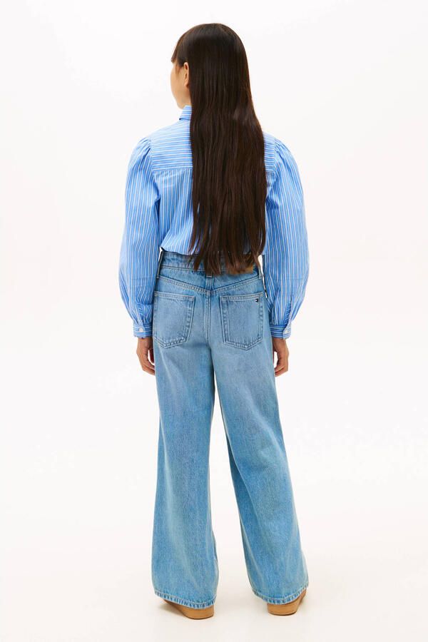 Tommy Hilfiger Teens Wide leg jeans van puur katoen - Foto 3