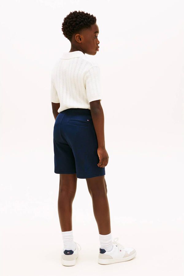 Tommy Hilfiger wide leg sweatshort donkerblauw - Foto 2