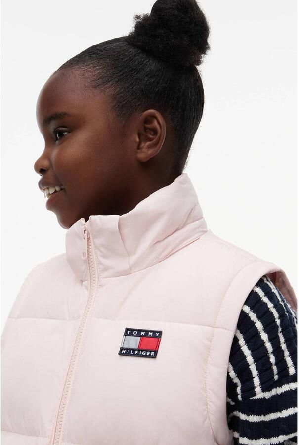 Tommy Hilfiger winterjas lichtroze Polyester Capuchon - Foto 3