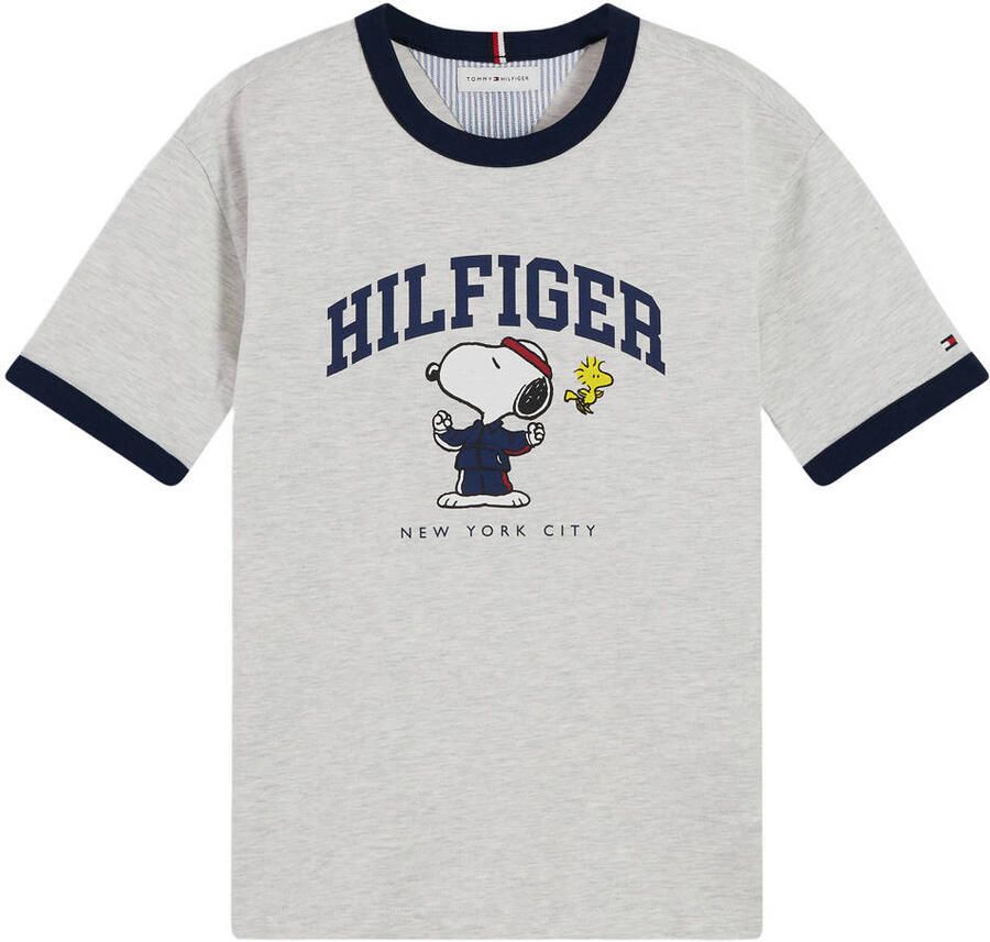 Tommy Hilfiger x Peanuts Snoopy T-shirt grijs melange