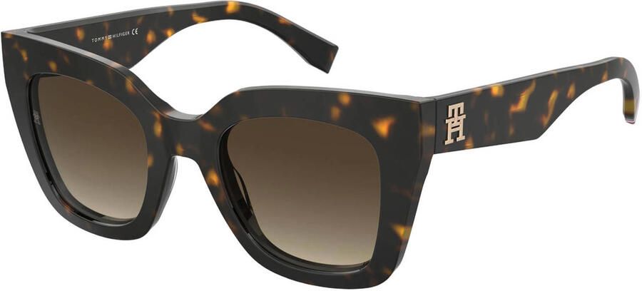Tommy Hilfiger Havana Bruin Getinte Zonnebril Brown Unisex