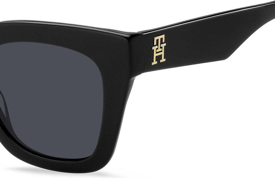Tommy Hilfiger Zwarte Grijze Zonnebril TH 2051 S Black Unisex - Foto 3
