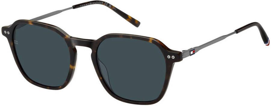 Tommy Hilfiger zonnebril met tortoise print TH 2132 S donkerbruin