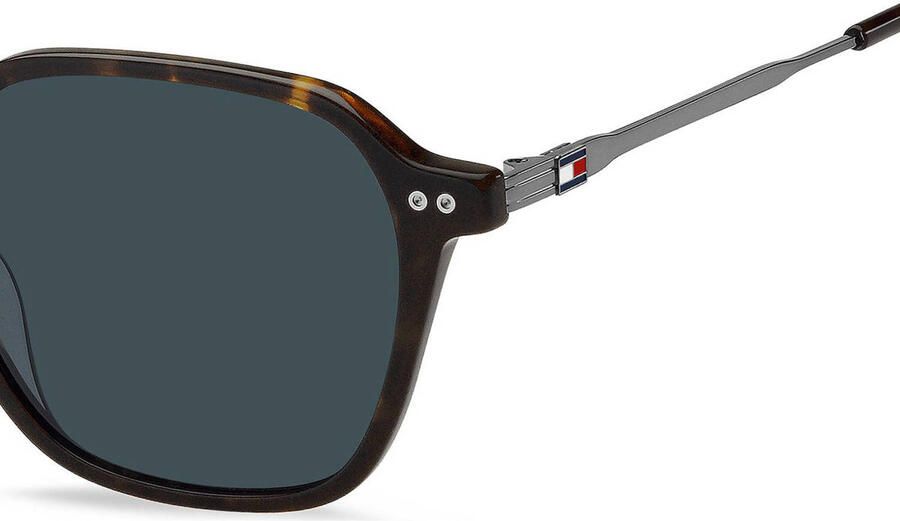 Tommy Hilfiger zonnebril met tortoise print TH 2132 S donkerbruin - Foto 2