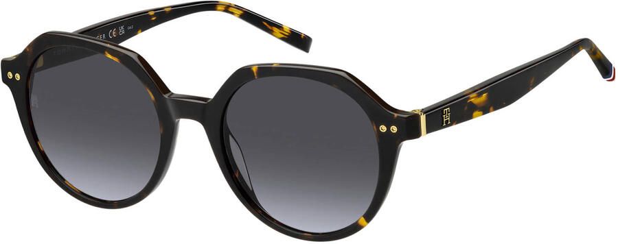 Tommy Hilfiger zonnebril TH 2212 S met tortoise print bruin
