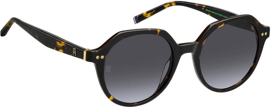 Tommy Hilfiger zonnebril TH 2212 S met tortoise print bruin - Foto 3