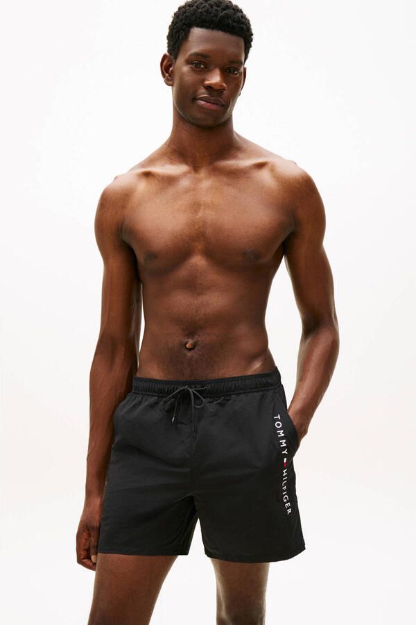 Tommy Hilfiger zwemshort met logo zwart - Foto 3