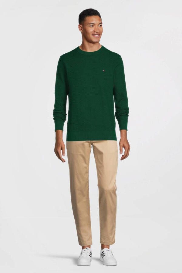 Tommy Hilfiger Gebreide pullover met structuurmotief model 'CROSS'