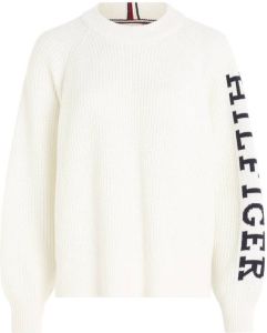 Tommy Hilfiger trui met logo wit
