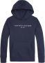 Tommy Hilfiger unisex hoodie met logo donkerblauw Sweater Logo 116 - Thumbnail 1