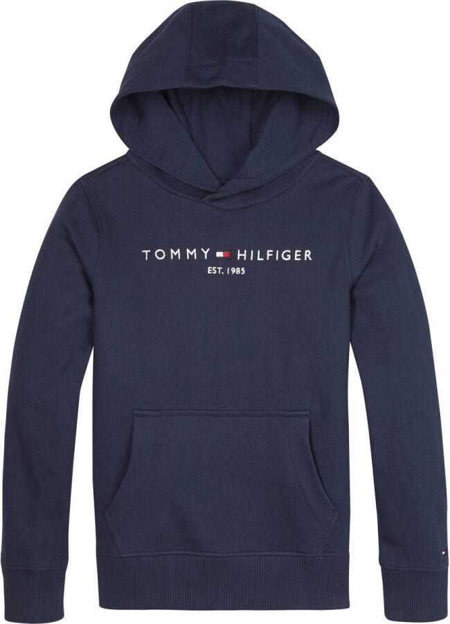 Tommy Hilfiger Hoodie ESSENTIAL HOODIE Kinderen Kids Junior MiniMe voor en