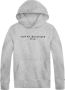 Tommy Hilfiger unisex hoodie met logo grijs melange Sweater Logo 104 - Thumbnail 1