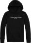Tommy Hilfiger unisex hoodie met logo zwart Sweater Logo 104 - Thumbnail 1