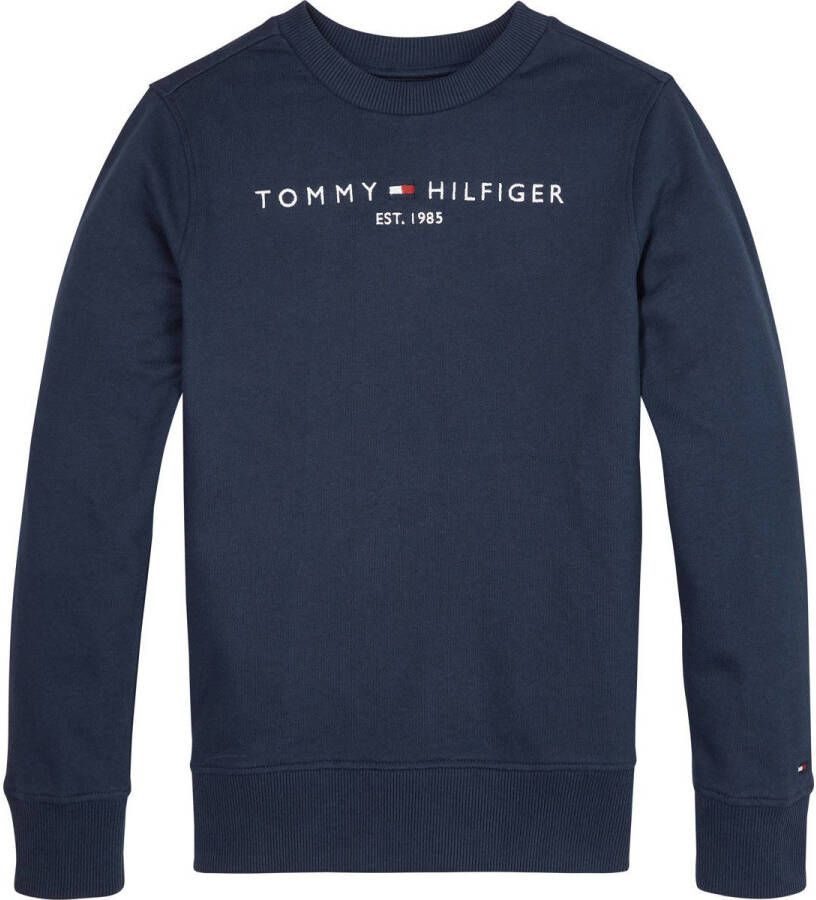 Tommy Hilfiger Sweatshirt ESSENTIAL SWEATSHIRT Kinderen Kids Junior MiniMe voor en