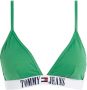Tommy Hilfiger voorgevormde triangel bikinitop groen - Thumbnail 1