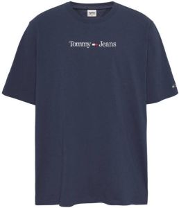 Tommy Jeans Big & Tall T-shirt met biologisch katoen twilight navy