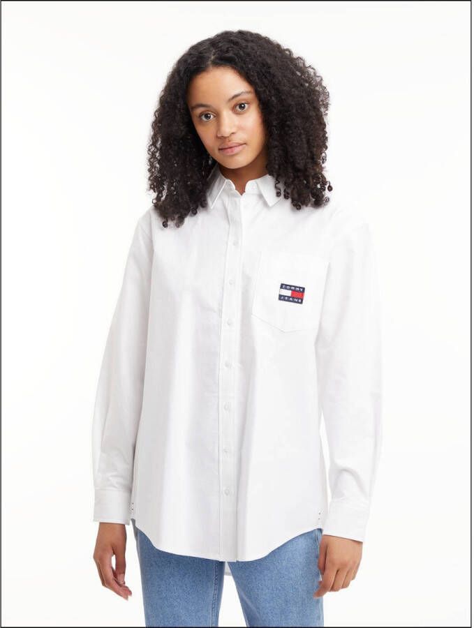 Tommy Jeans blouse met logo white